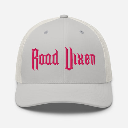 Snapback Custom Trucker Hats Road Vixen Cap for Sexy Women - Pink Stitch  Infidel Collective