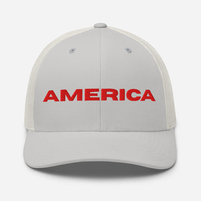 Cool AMERICA Custom Patriotic Red Stitch Snapback Trucker Hats (11 Colors)  Infidel Collective