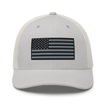 Blackout USA Flag Best Patriotic Custom Snapback Trucker Hats (20 Colors)  Infidel Collective