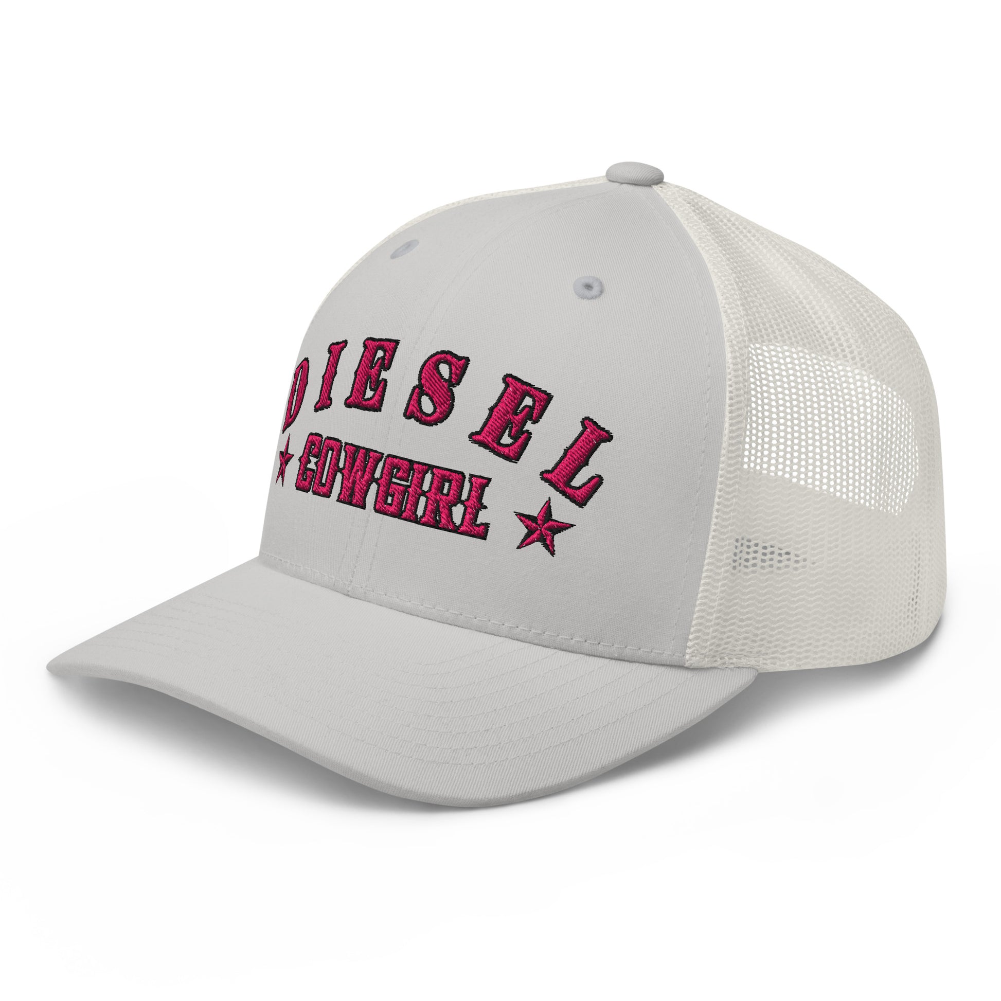 Custom Diesel Cowgirl Hat – Pink Stitch Snapback Trucker Cap for Diesel Gang Women  Infidel Collective