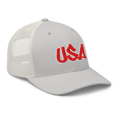 Cool USA Street Script Custom Patriotic Snapback Trucker Hats for Men & Women (20 Colors)  Infidel Collective