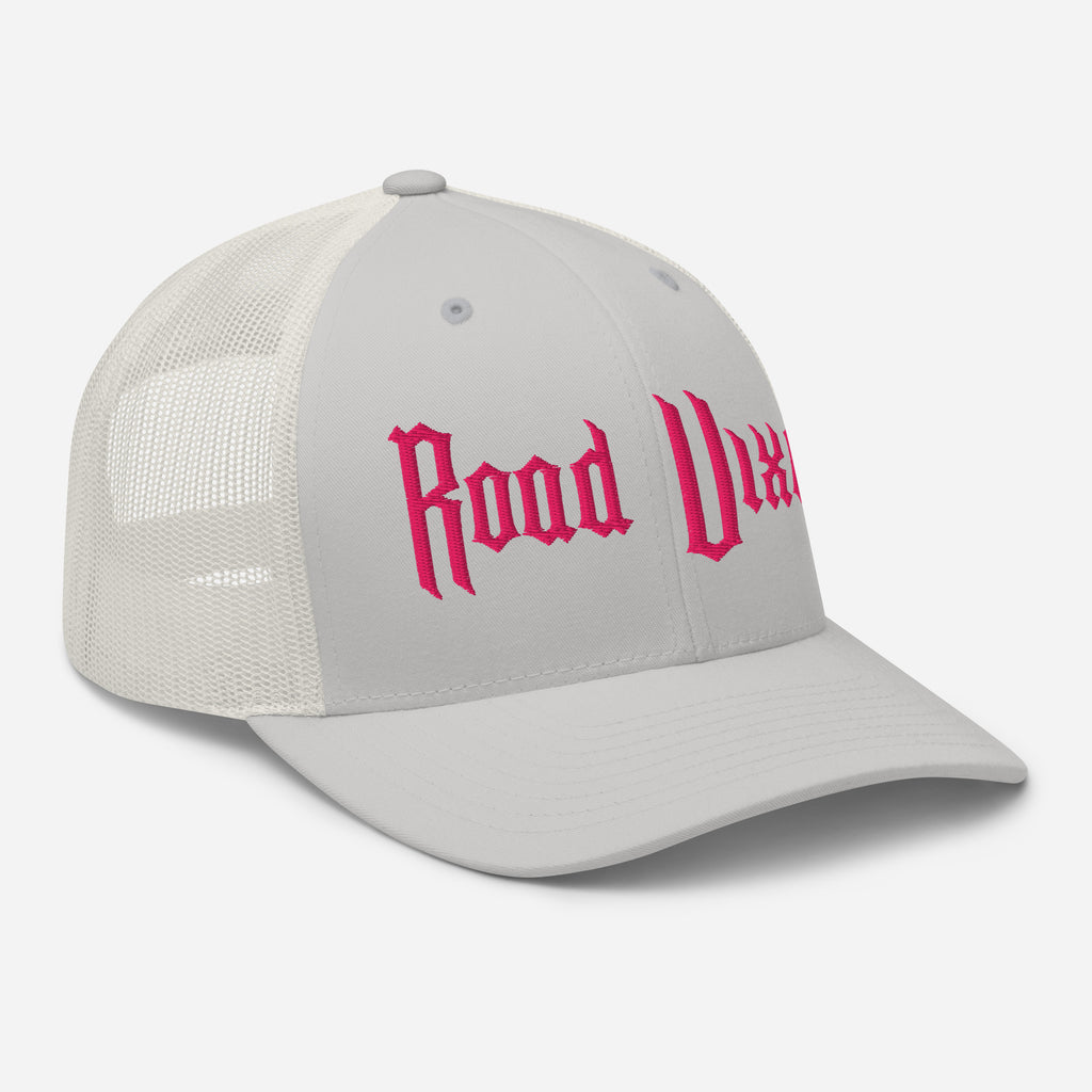 Snapback Custom Trucker Hats Road Vixen Cap for Sexy Women - Pink Stitch  Infidel Collective