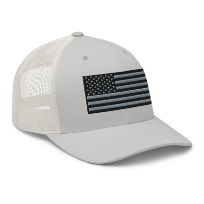 Blackout USA Flag Best Patriotic Custom Snapback Trucker Hats (20 Colors)  Infidel Collective