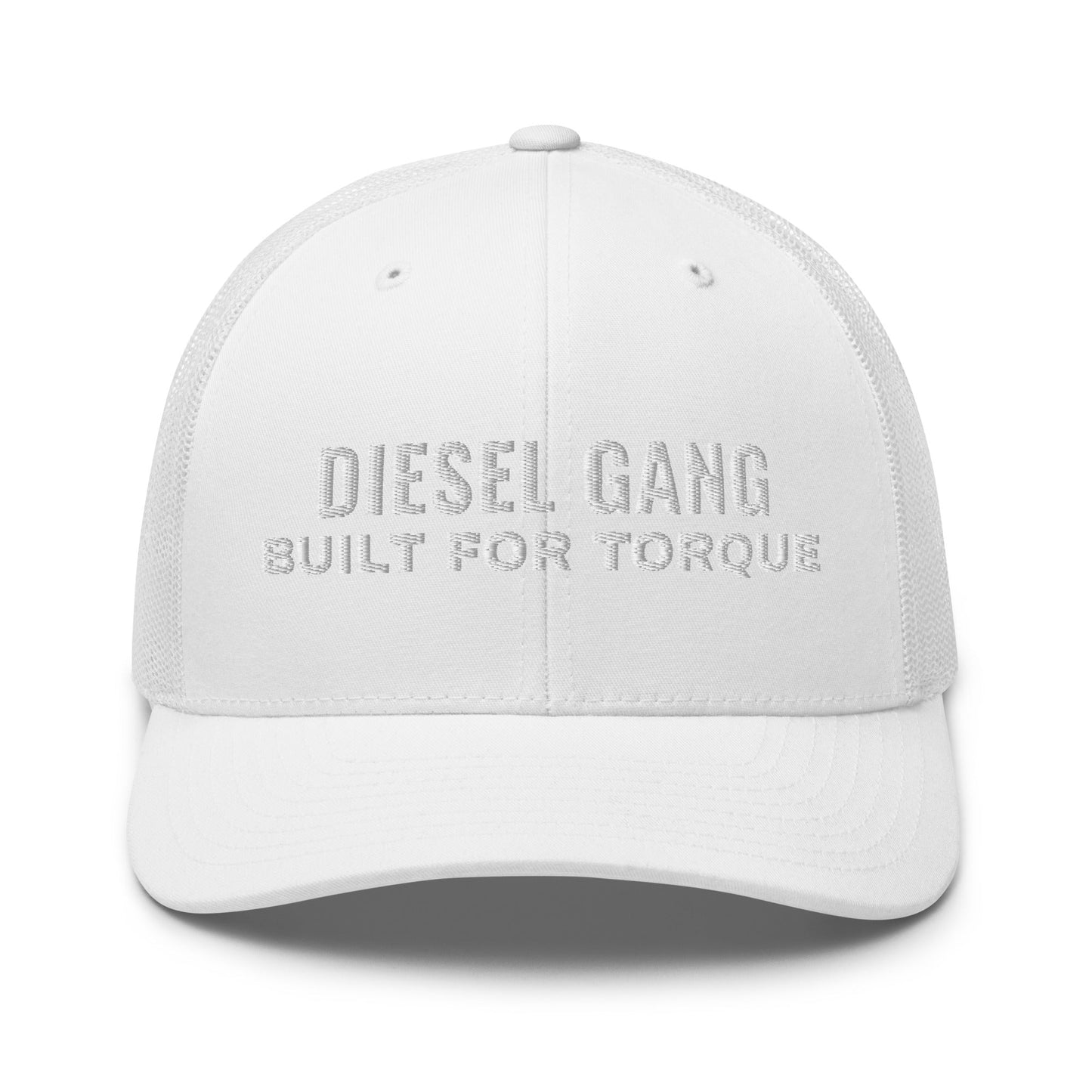 Hats White Snapback Custom Trucker Hat Men & Women Rock – Diesel Gang Torque Power Infidel Collective