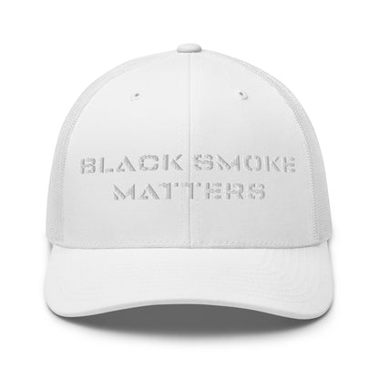 Hats White Snapback Custom Trucker Hat to Rock – Black Smoke Matters Diesel Cap Infidel Collective