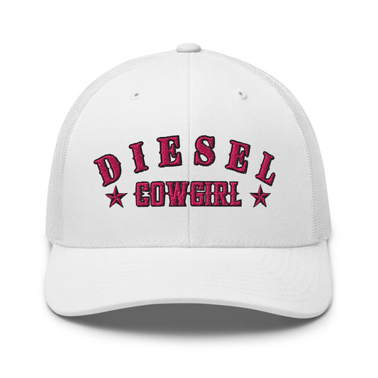 Custom Diesel Cowgirl Hat – Pink Stitch Snapback Trucker Cap for Diesel Gang Women  Infidel Collective