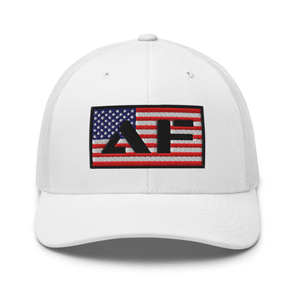 AF American Freedom Flag Snapback Custom Trucker Hat  Infidel Collective