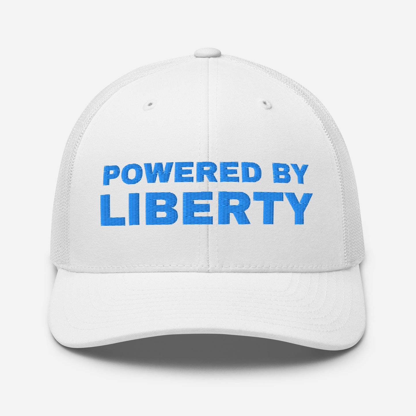 Snapback Custom Trucker Hats Powered by Liberty Cap in Blue Stitching  Infidel Collective