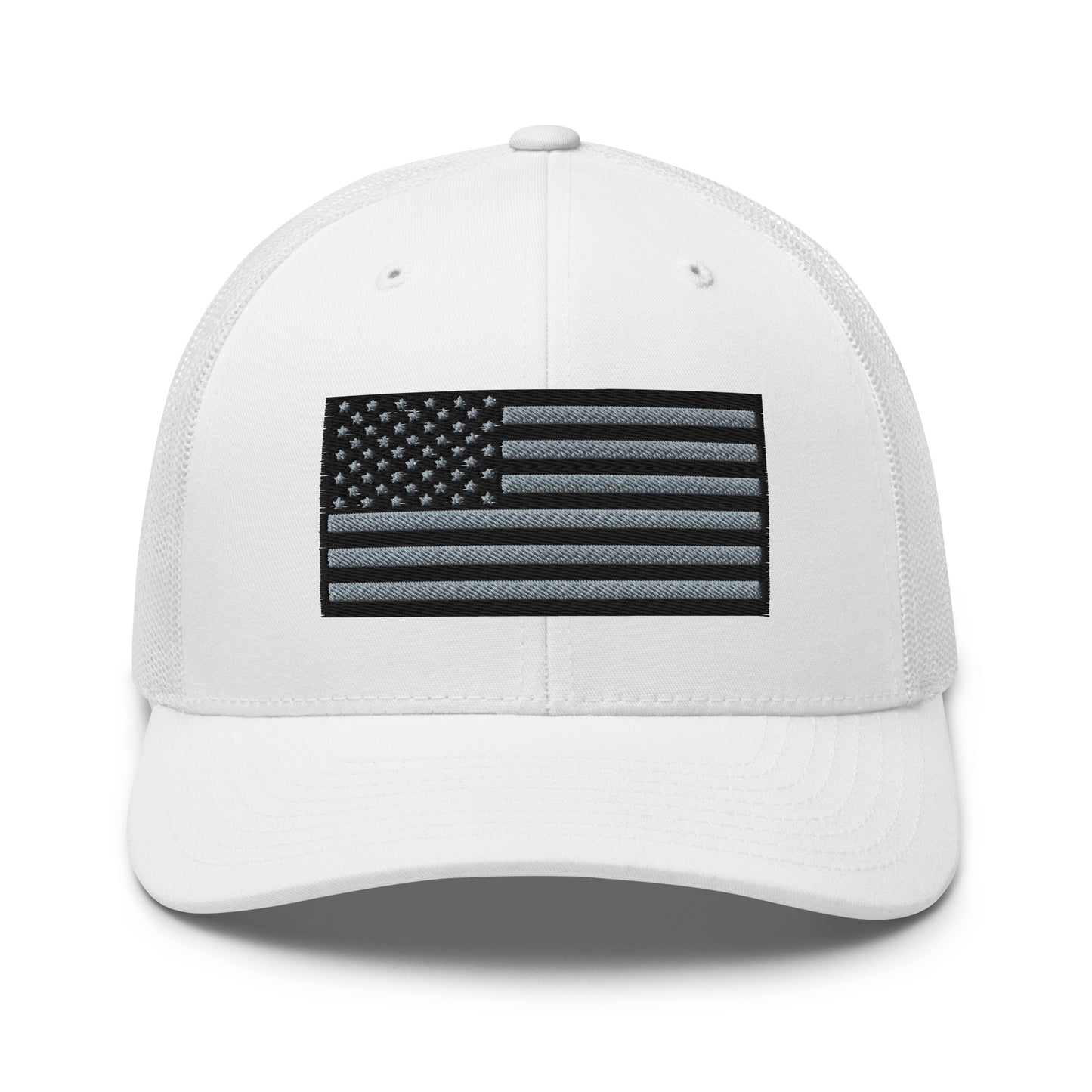 Blackout USA Flag Best Patriotic Custom Snapback Trucker Hats (20 Colors)  Infidel Collective