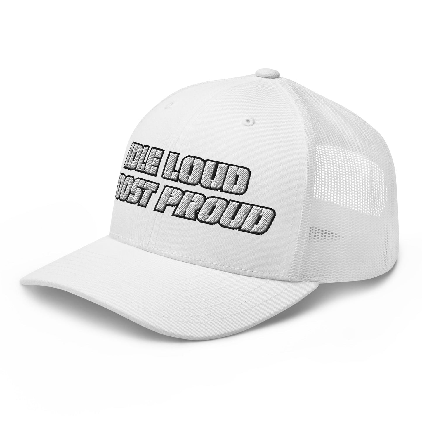 Hats  Snapback Custom Trucker Hat to Wear Proud – Idle Loud Boost Proud Mens Diesel Hats Infidel Collective