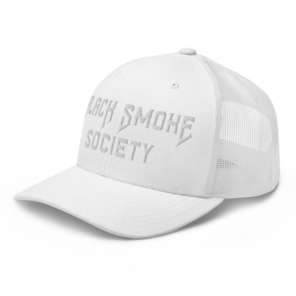 Hats  Snapback Custom Trucker Hat to Rep the Black Smoke Society Lifestyle Infidel Collective