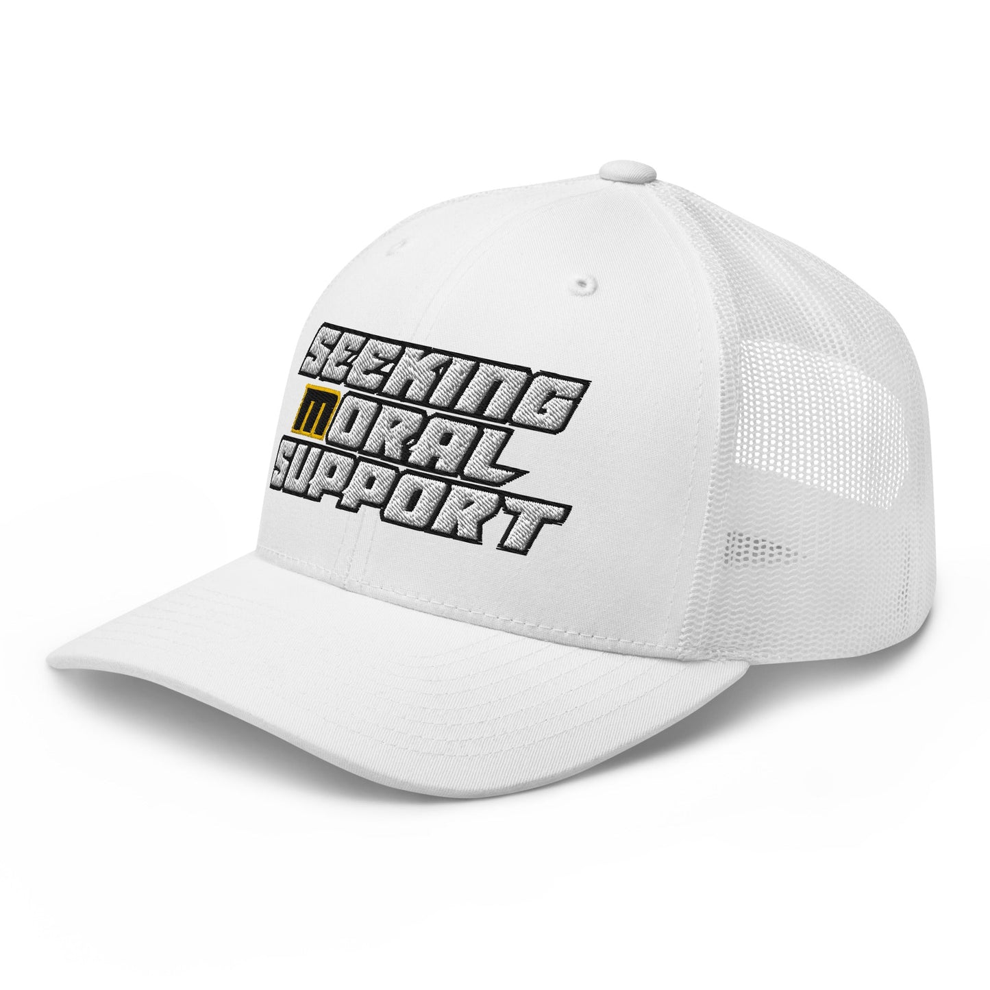 Snapback Custom Trucker Hat – Funny NSFW Seeking M-oral Support Vulgar Humor Infidel Collective