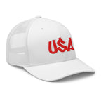 Cool USA Street Script Custom Patriotic Snapback Trucker Hats for Men & Women (20 Colors)  Infidel Collective