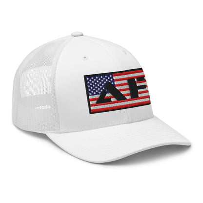 AF American Freedom Flag Snapback Custom Trucker Hat  Infidel Collective