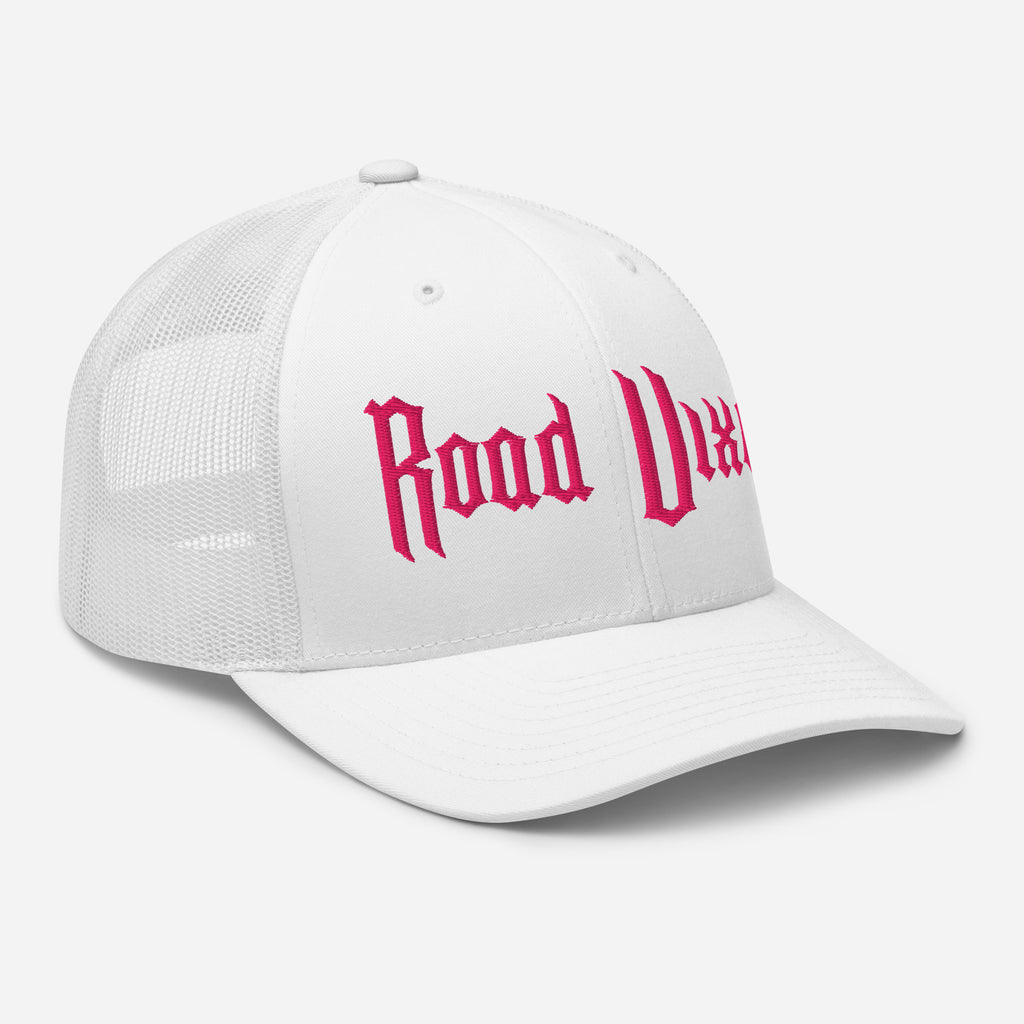 Snapback Custom Trucker Hats Road Vixen Cap for Sexy Women - Pink Stitch  Infidel Collective
