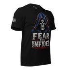 Standing Before You Reaper graphic black tee from Infidel Collective