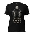 The Road Knows Its Own reaper graphic black tee from Infidel Collective