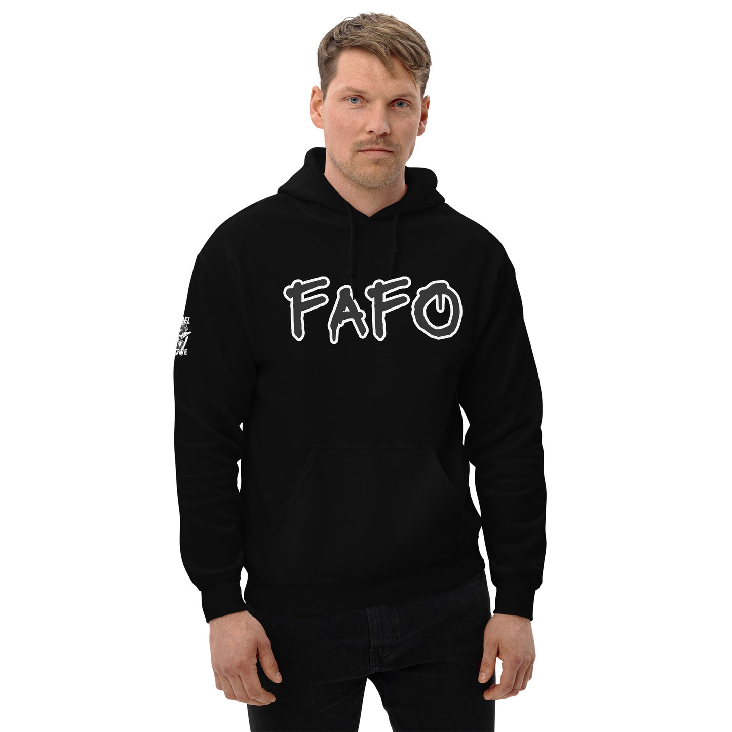 FAFO Graffiti Style NSFW Streetwear Black Hoodie  Infidel Collective