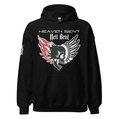 Heaven Sent Hell Bent Black Hoodie  Infidel Collective