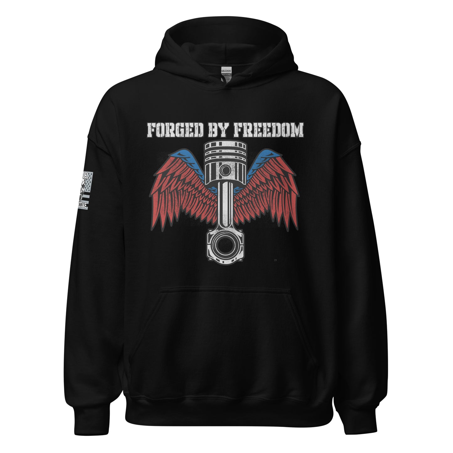 Forged by Freedom Patriotic Black Hoodie  Infidel Collective