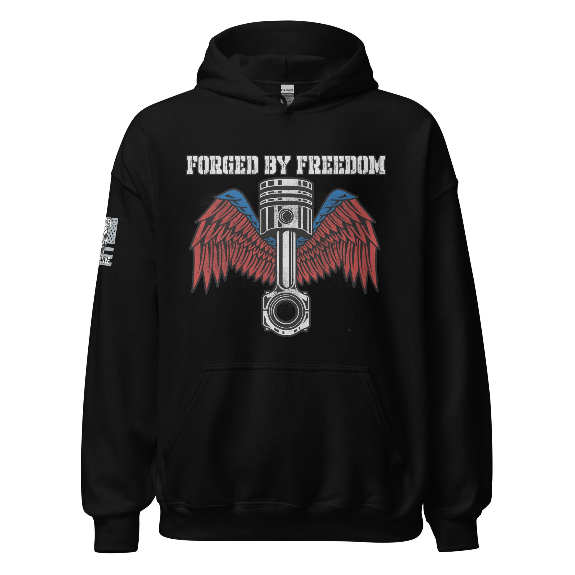 Forged by Freedom Patriotic Black Hoodie  Infidel Collective