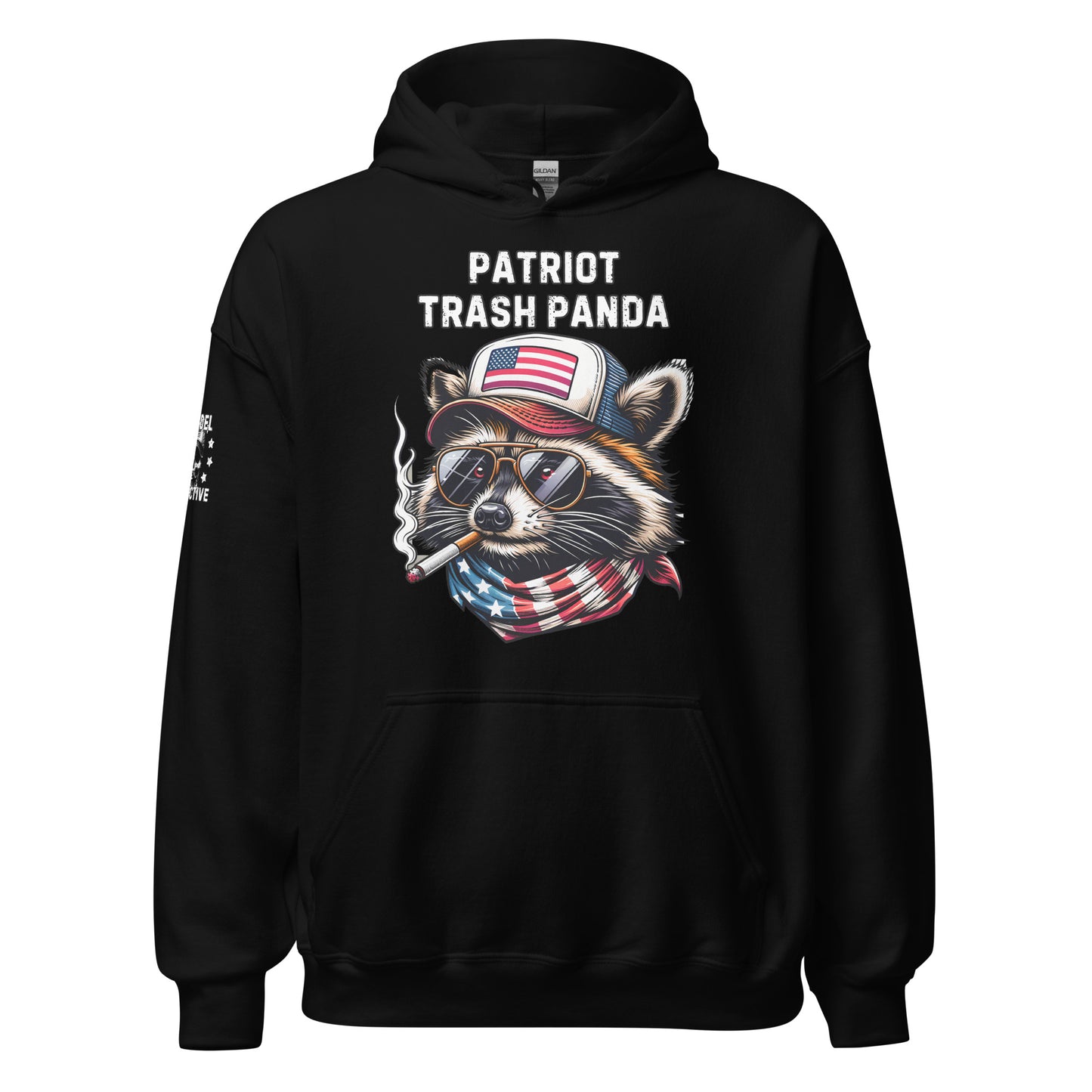 Patriot Trash Panda Black Hoodie  Infidel Collective
