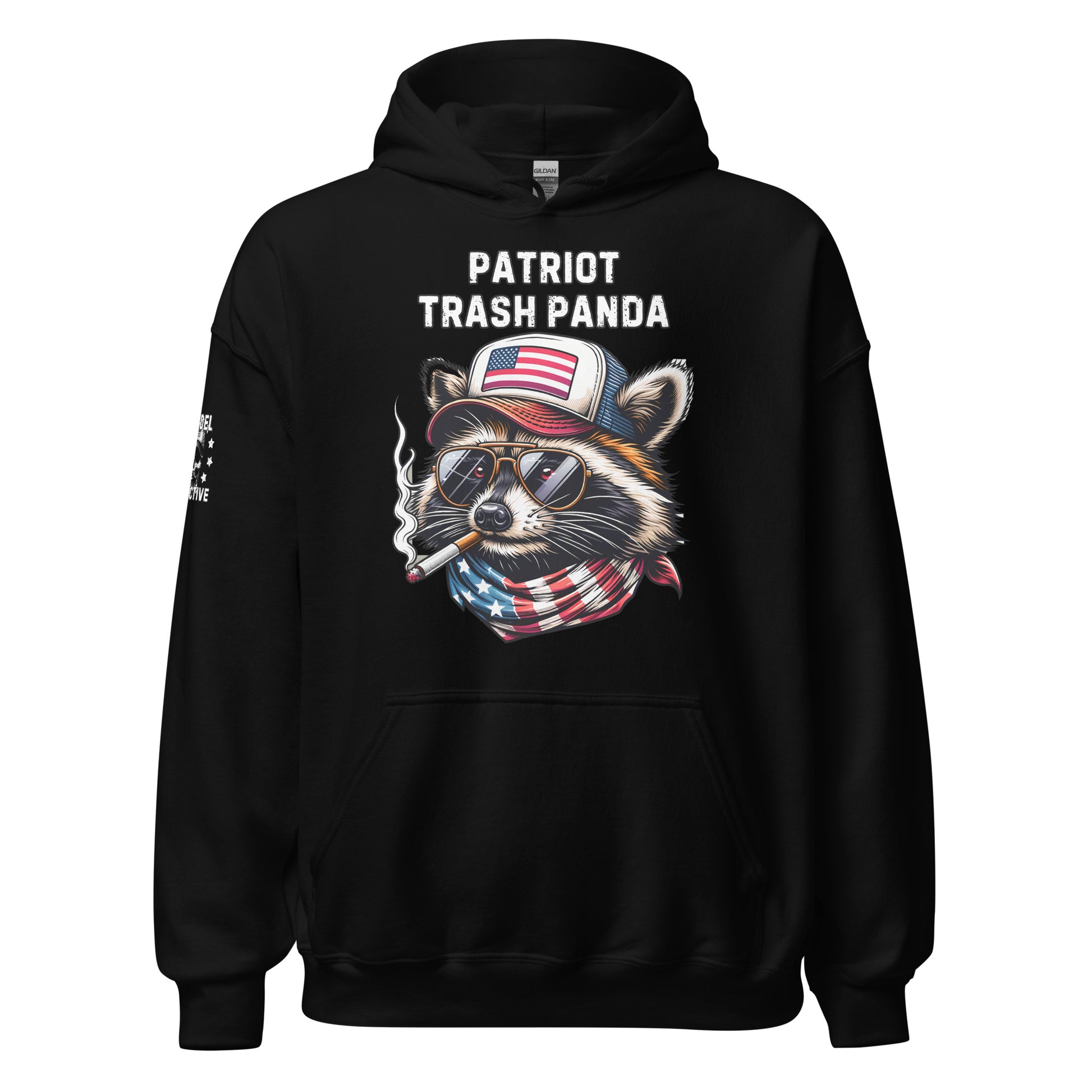 Patriot Trash Panda Black Hoodie  Infidel Collective
