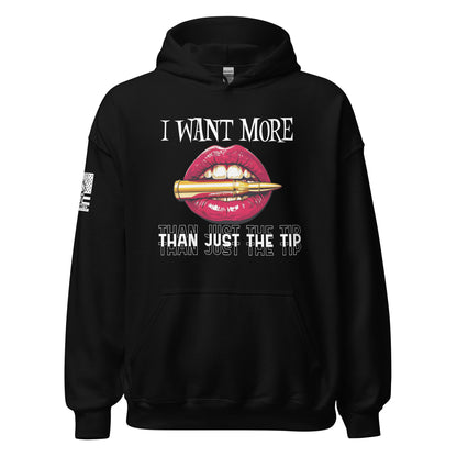 I Want More Than Just the Tip NSFW Women's Black Hoodie  Infidel Collective
