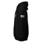 Black hoodie on a white background