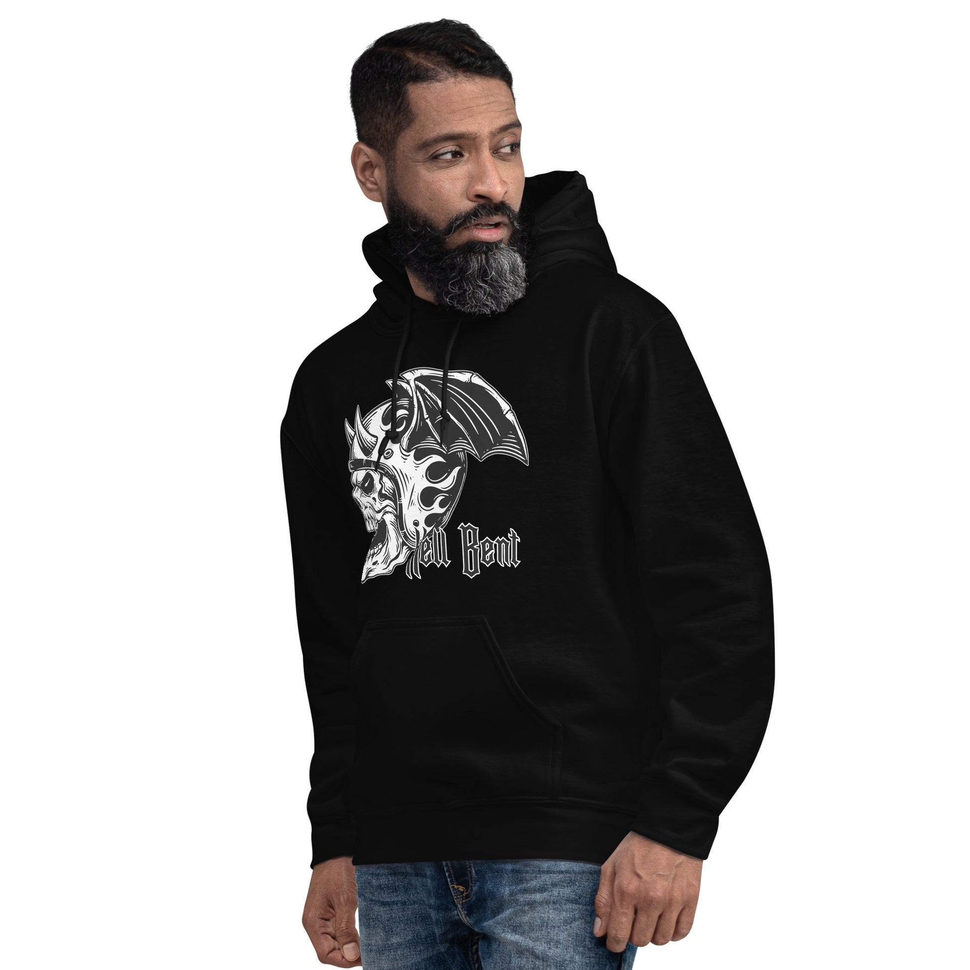 Hell Bent Biker Black Hoodie  Infidel Collective