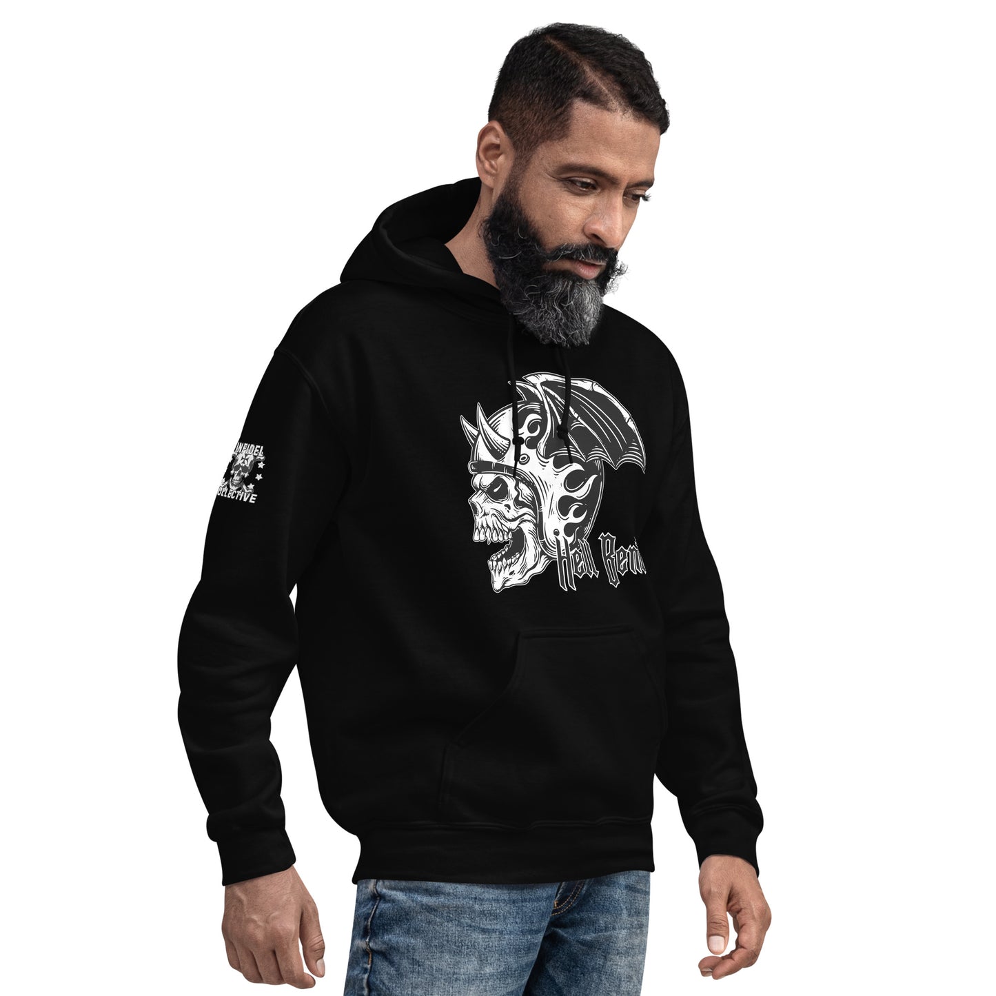 Hell Bent Biker Black Hoodie  Infidel Collective