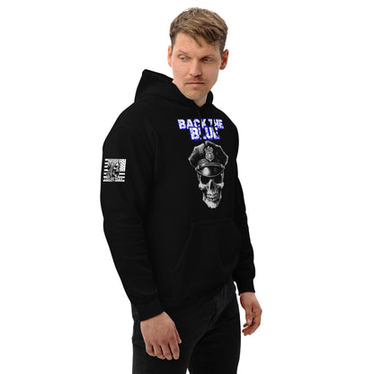Back the Blue Skull Black Hoodie  Infidel Collective