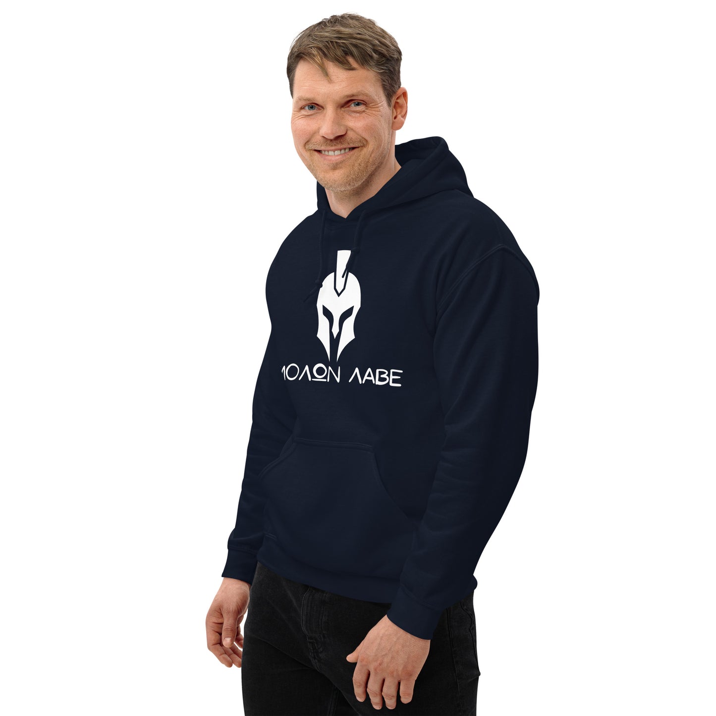 Molon Labe Spartan's Code Navy Hoodie  Infidel Collective