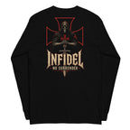 Knight of Creed No Surrender Back Print back-print black heavyweight long-sleeve tee, back view 2