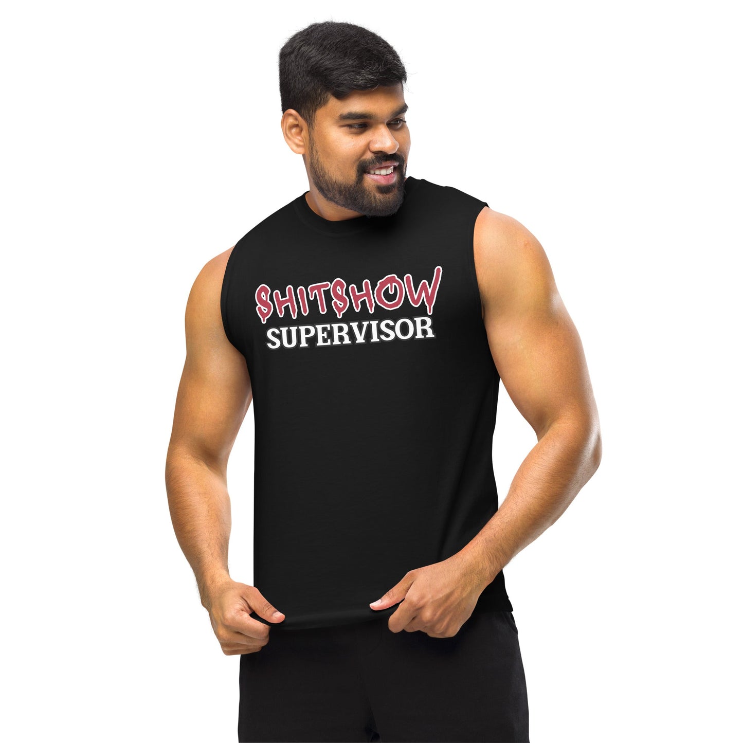 Graphic Tees Men & Women Want – Shitshow Supervisor Muscle Shirt Infidel Collective