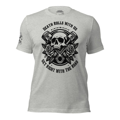 Badass Biker Road Warrior Grey T Shirt  Infidel Collective