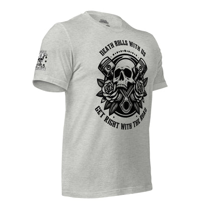 Badass Biker Road Warrior Grey T Shirt  Infidel Collective