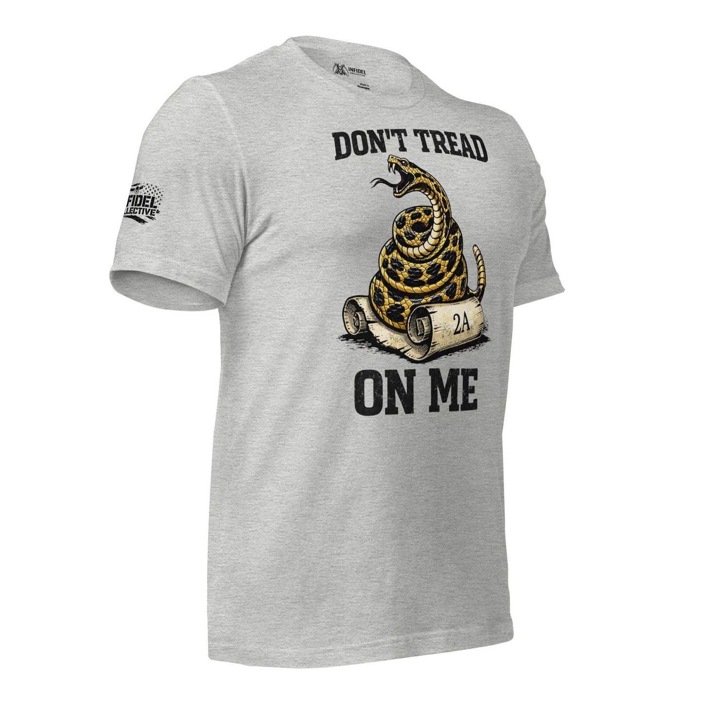 2A Don't Tread Heather Gray T-Shirt  Infidel Collective