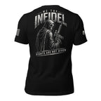 USA Made Rights Are Not Given Infidel Back Print Tee