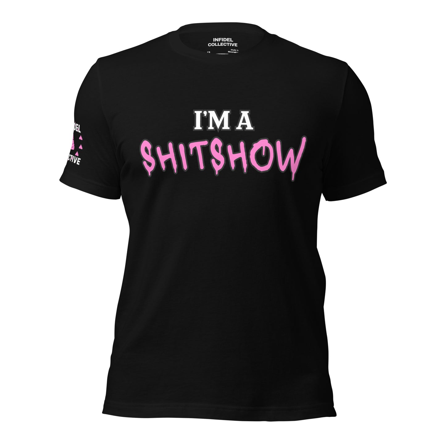 Funny NSFW Shirt – I’m a Shitshow Tee in Pink on Black T-Shirt  Infidel Collective