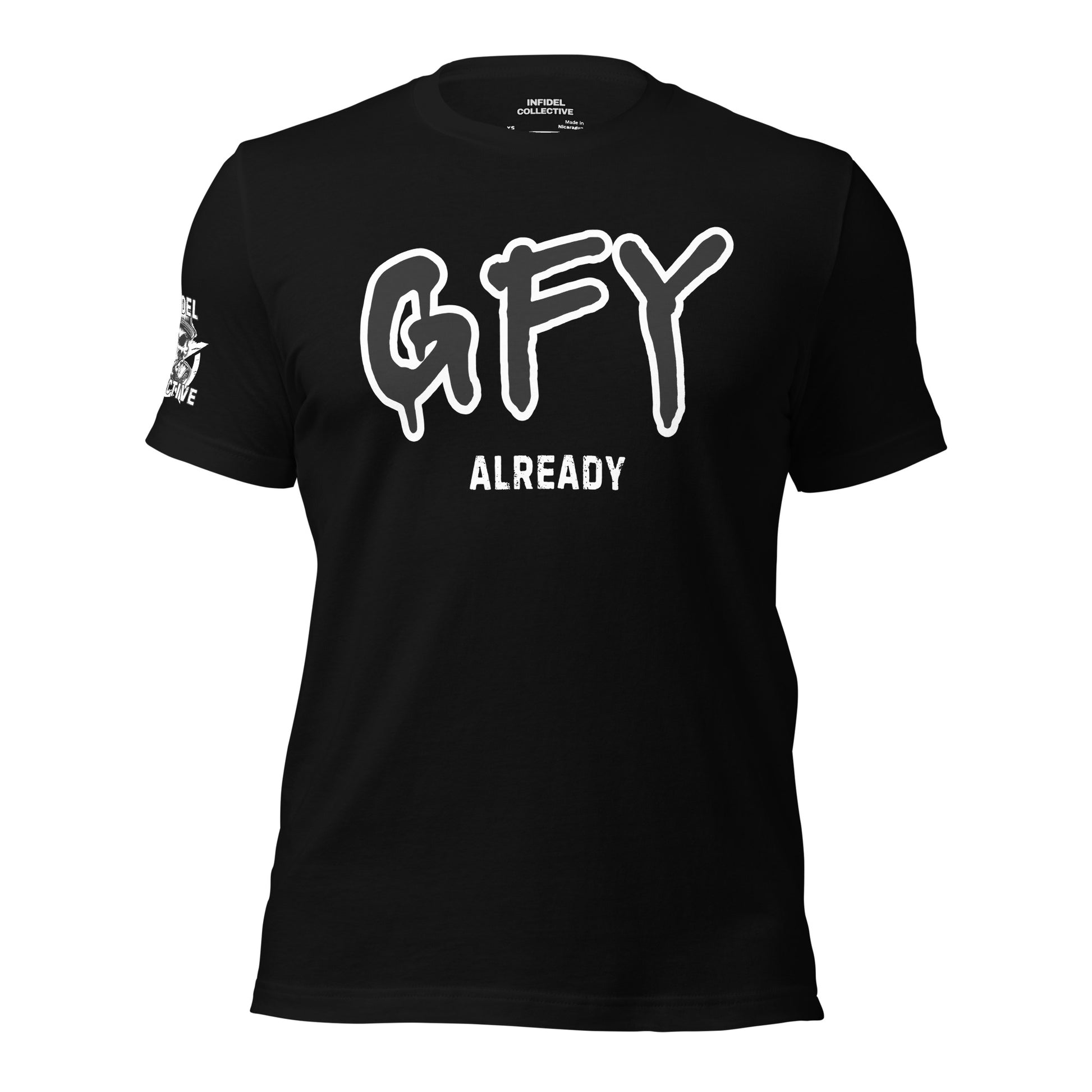 Graphic Tees Men & Women Rock – NSFW GFY Graffiti Black T Shirt  Infidel Collective