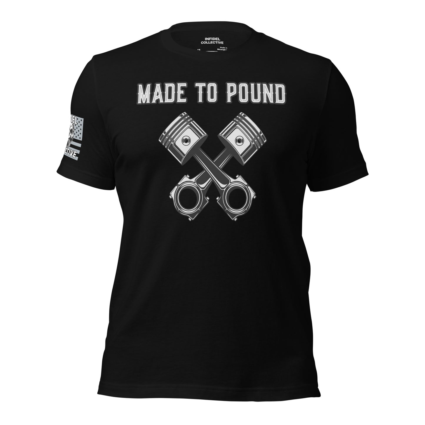 Graphic Tees Men Want – Made to Pound Black T Shirt with Badass Edge  Infidel Collective