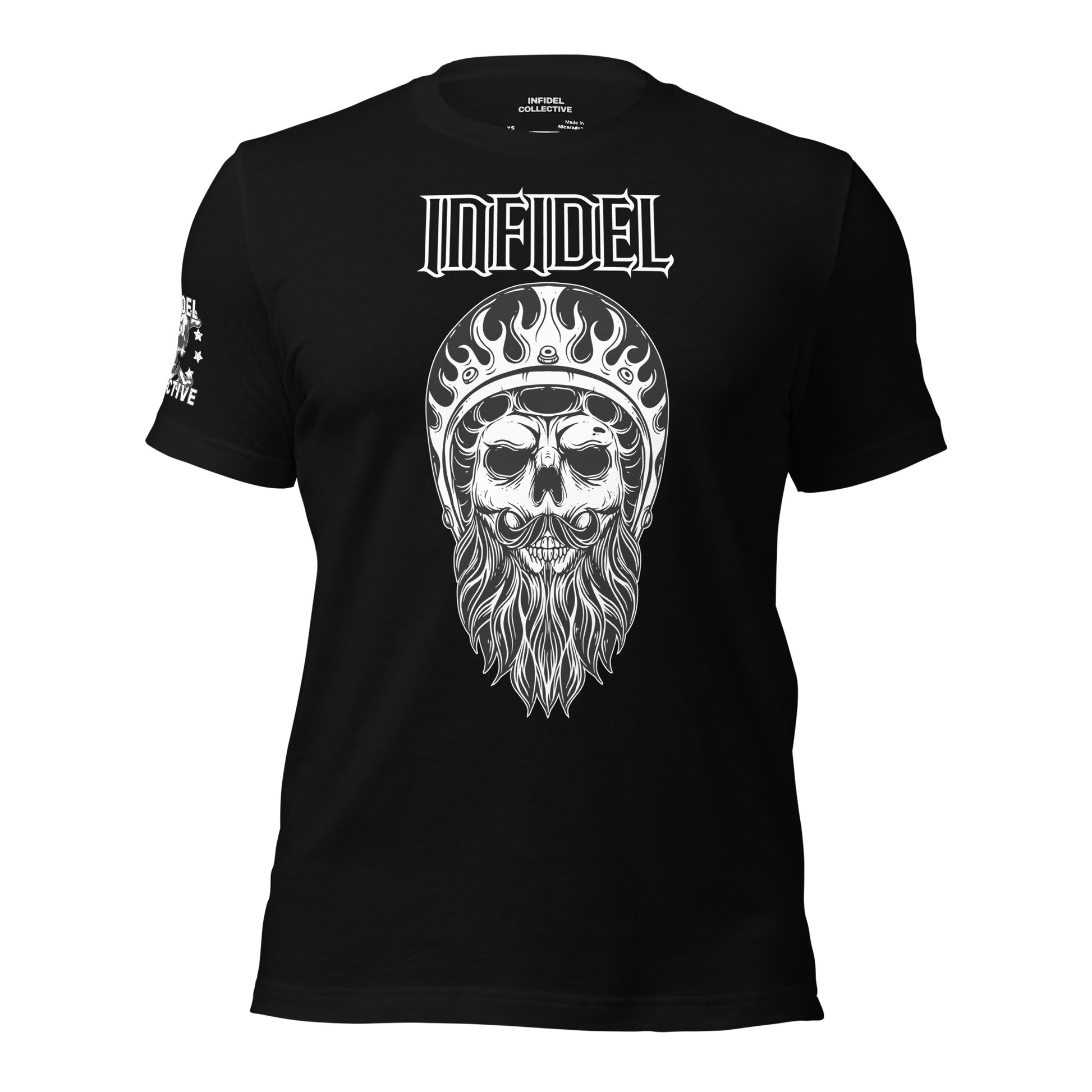 Infidel Biker Flames Black T Shirt  Infidel Collective