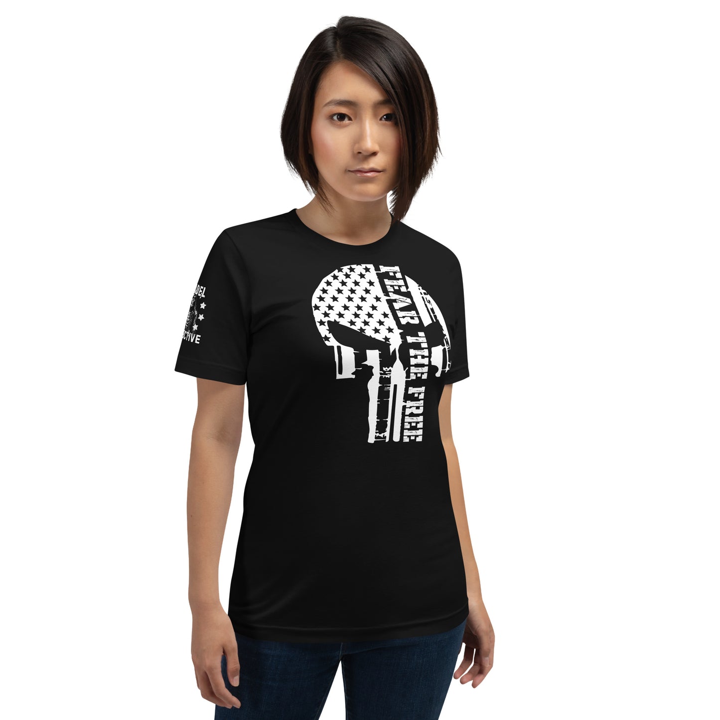 Fear the Free T-Shirt | Patriotic Skull Flag Graphic Tee  Infidel Collective