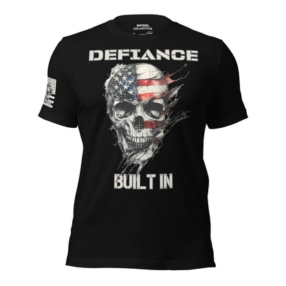 Defiance Built In Black T-Shirt  Infidel Collective