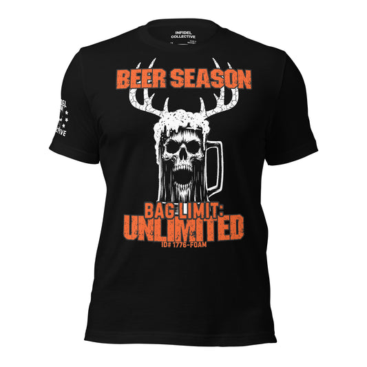 Beer Season – Bag Limit: Unlimited Black Shirt  Infidel Collective