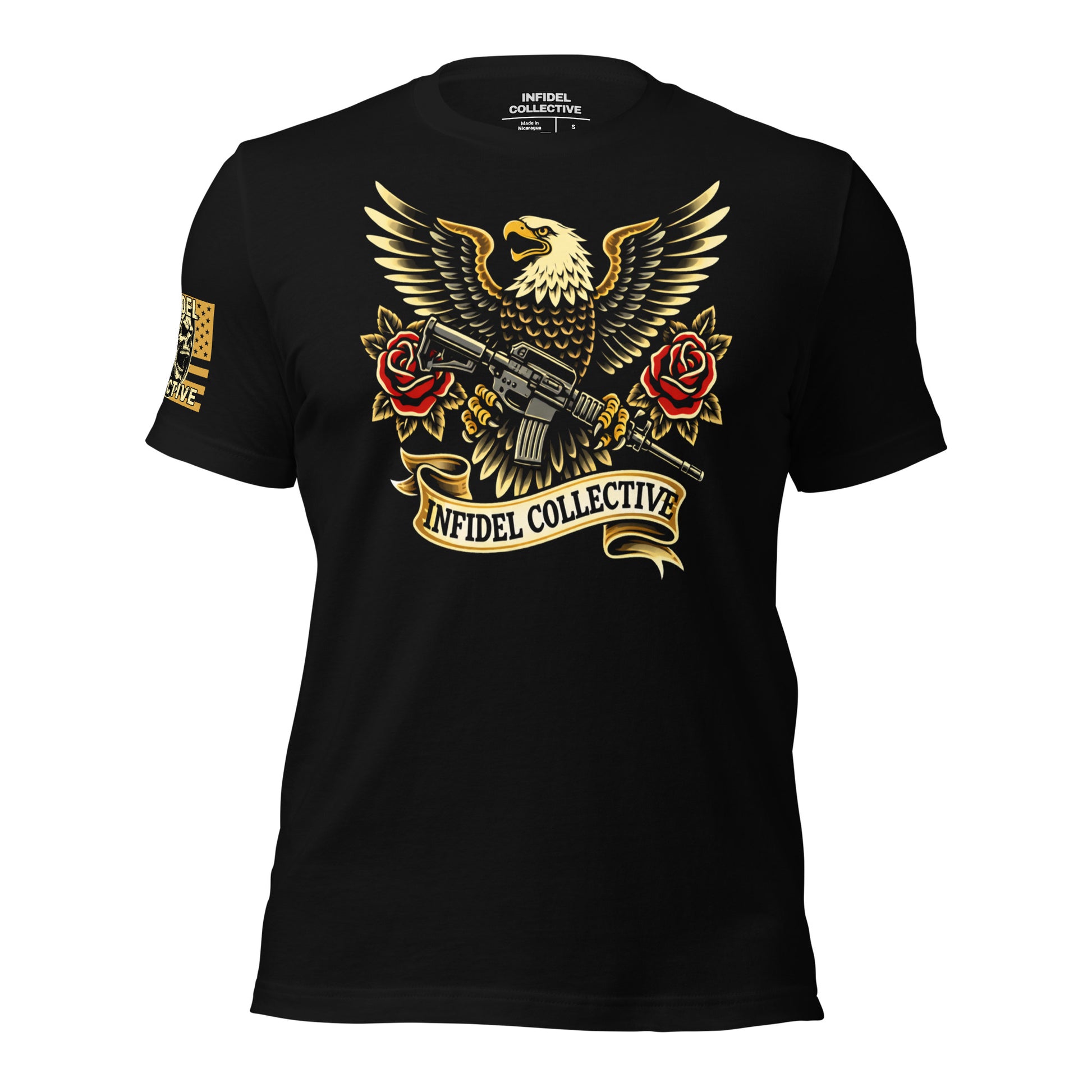 Patriotic 2A Eagle Flag Graphic Tee  Infidel Collective