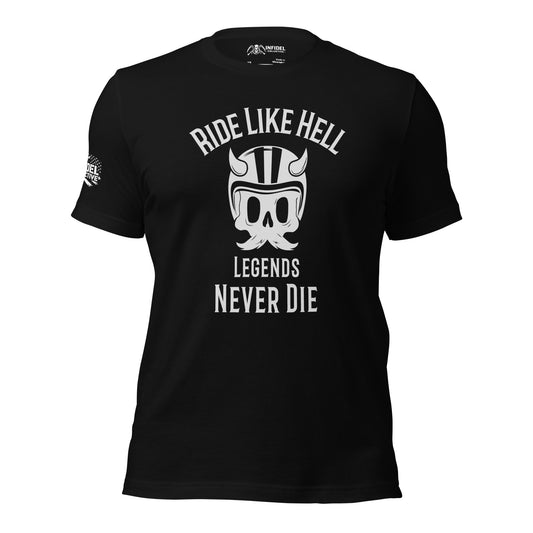 Ride Like Hell Black T Shirt  Infidel Collective