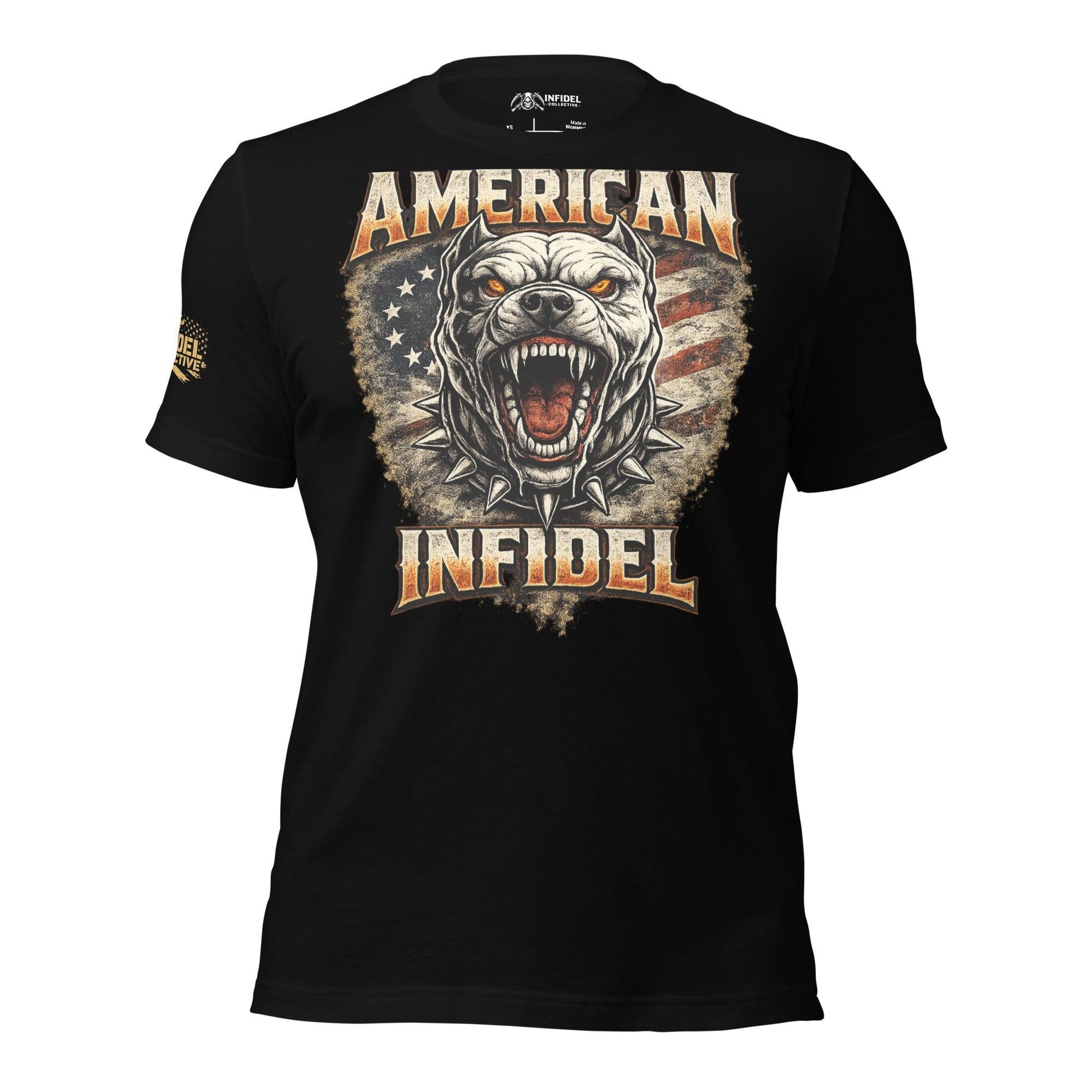 American Infidel Bulldog Black T-Shirt  Infidel Collective