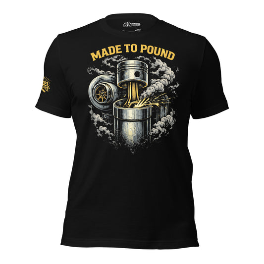 Made to Pound Yellow on Black T-Shirt  Infidel Collective